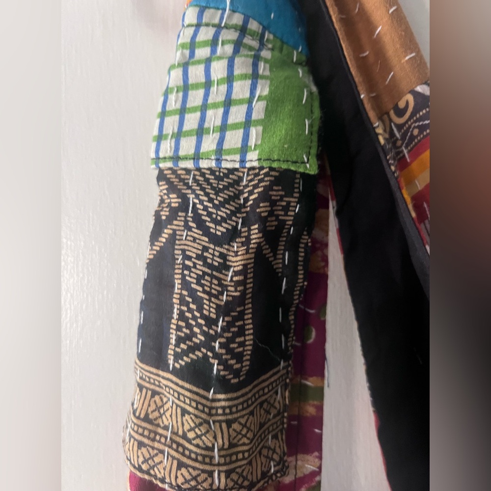 Vibrant Multicolor Patchwork Shoulder Bag - image 4